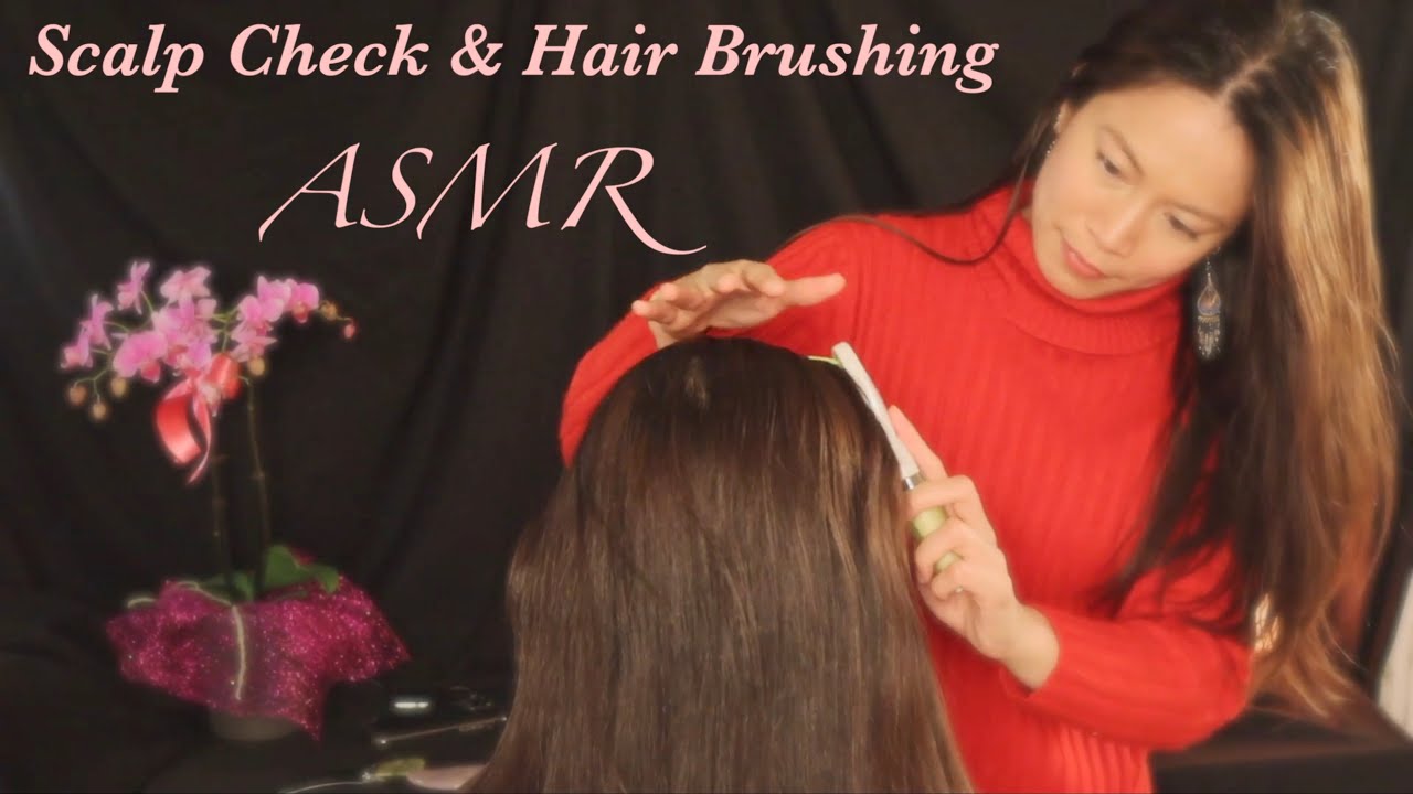 ASMR 💆🏼‍♀️ Gentle Scalp Check, Hair Brushing & Countdown to Zero For Sleep