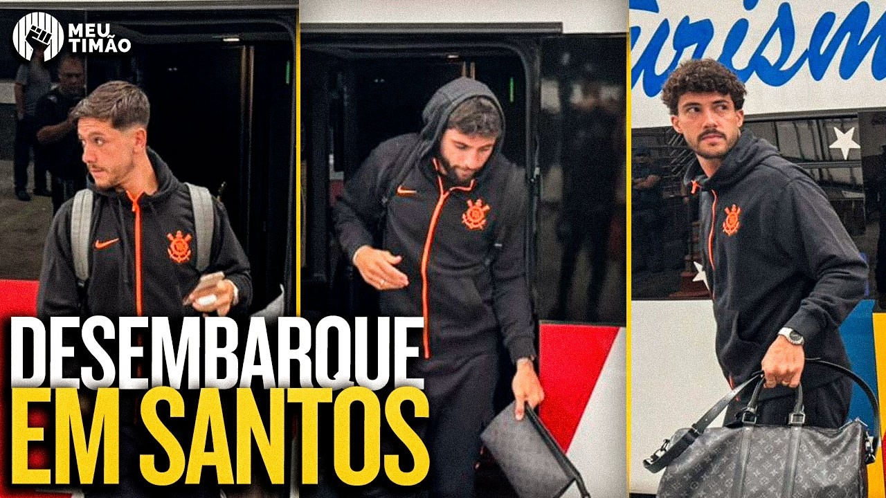 DESEMBARQUE DO CORINTHIANS EM SANTOS PARA A 4ª RODADA DO CAMPEONATO PAULISTA 2026