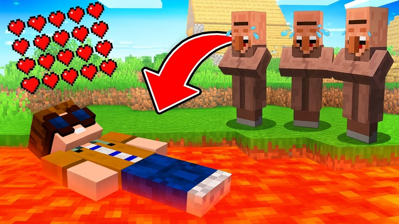 Ich TROLLE VILLAGER mit 1.000.000 HERZEN in Minecraft!