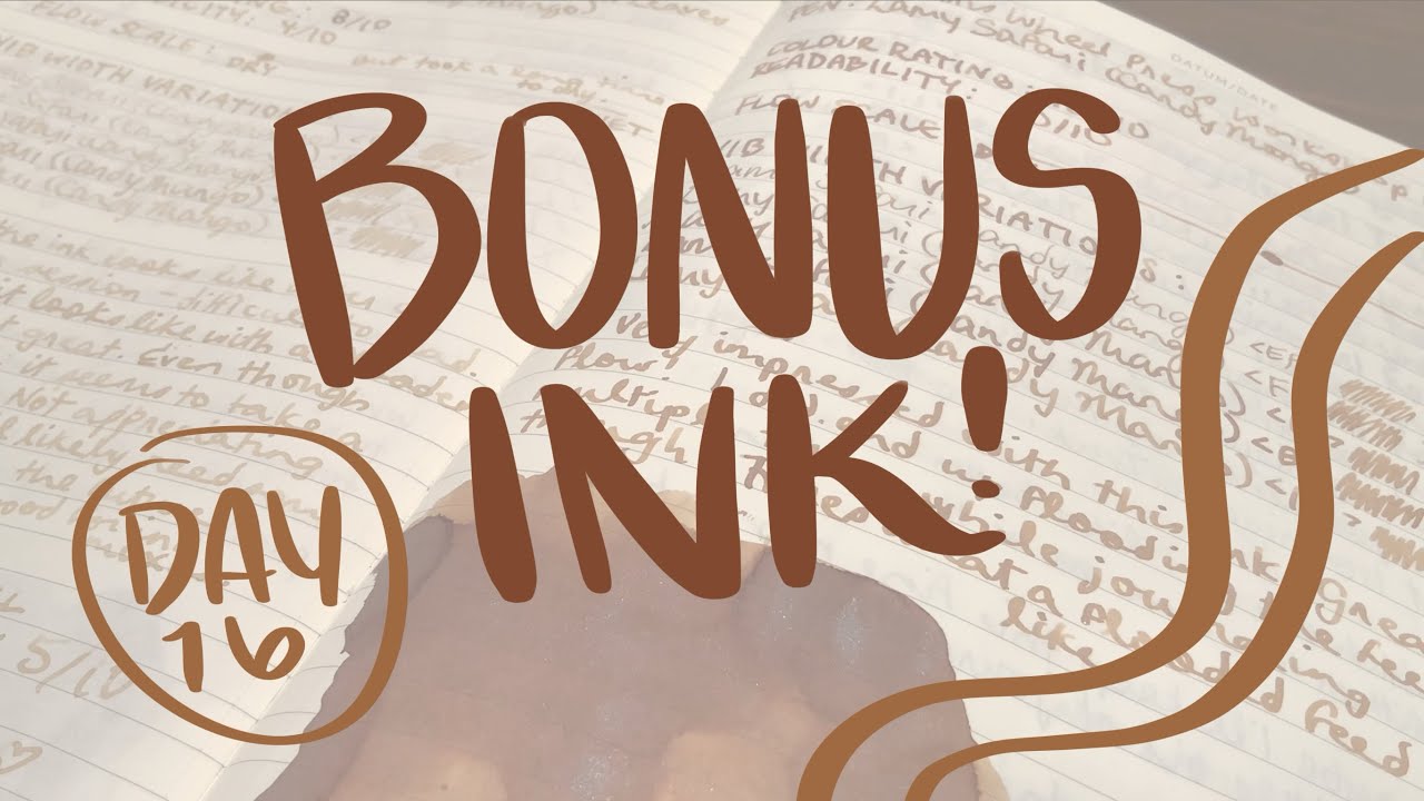 BONUS 🤎 Day 16: Ferris Wheel Press Workshop Wishes | Amazing brown shimmer ink! 