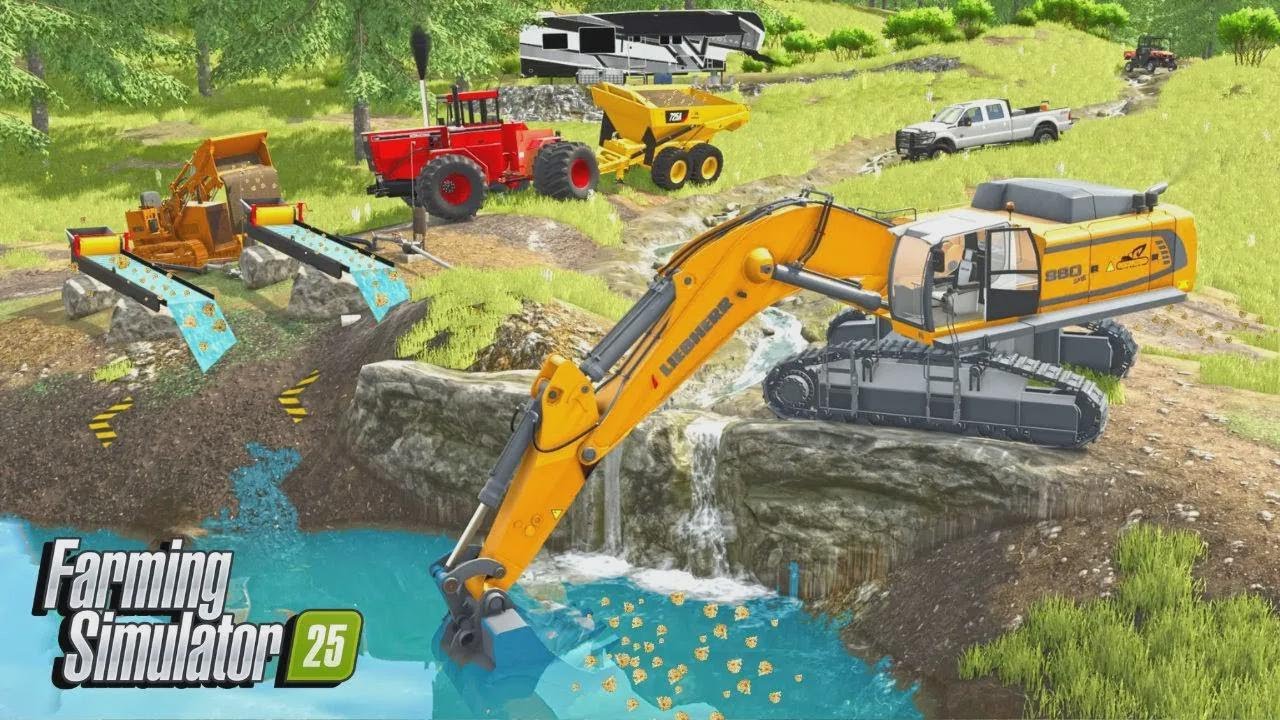 J'ai gagné 100 000 $ en or ! (Mine du pauvre) | Farming Simulator 25