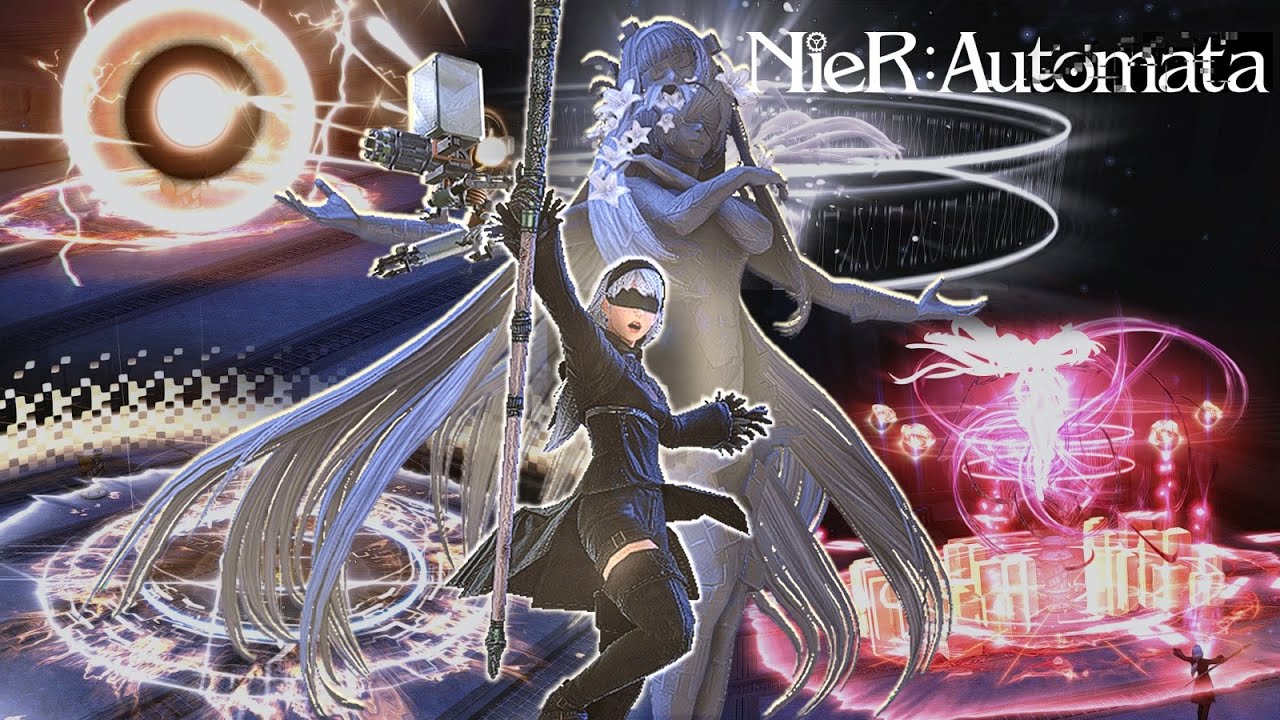 FFXIV - [WHM] Nier Automata WHITE MAGE Ability VFX MOD