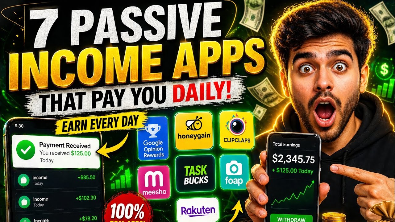👉 7 Apps That Pay You Daily Without Work (Passive Income 2026)