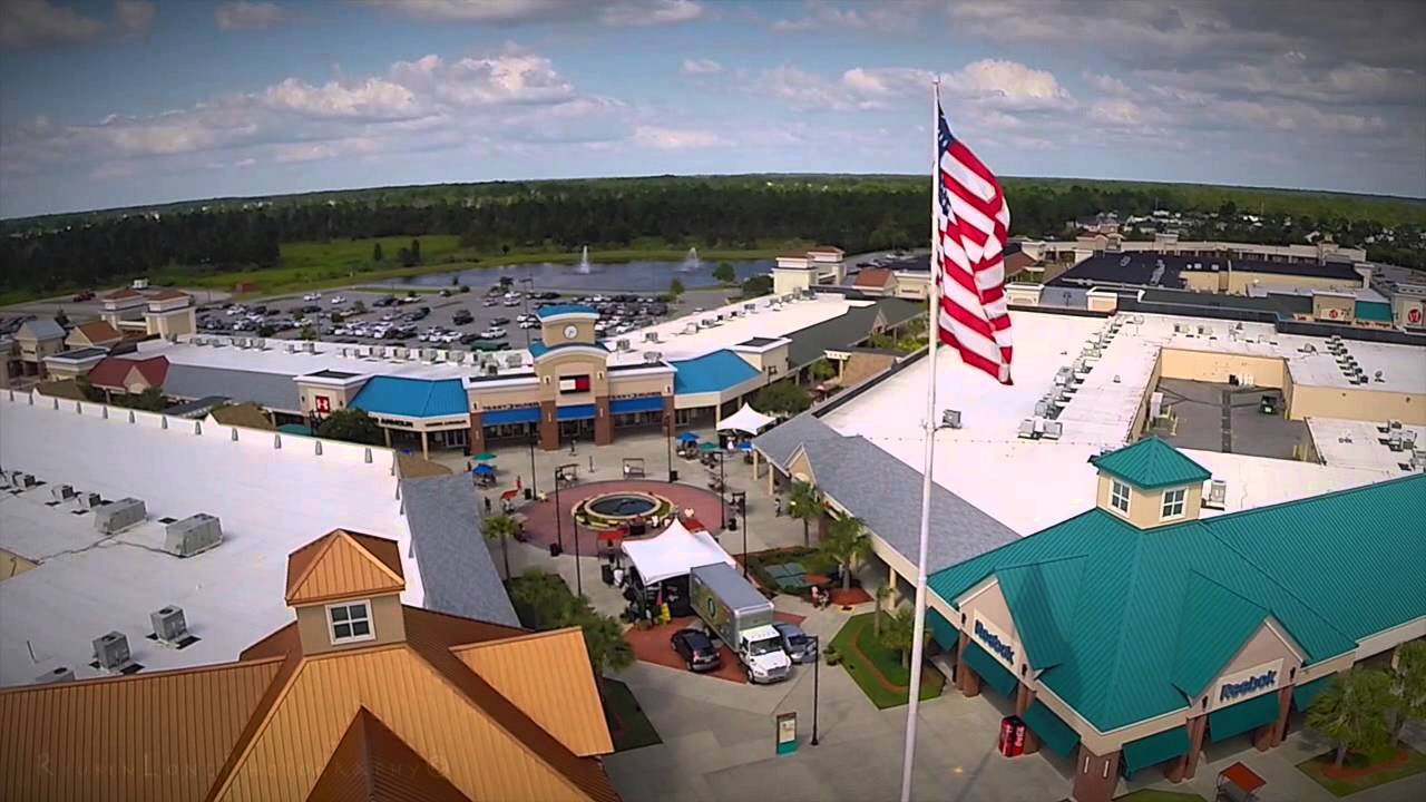 Tanger Outlets Myrtle Beach, SC Commercial Drone Video by Ellev Advertising Agency - www.ellev.com