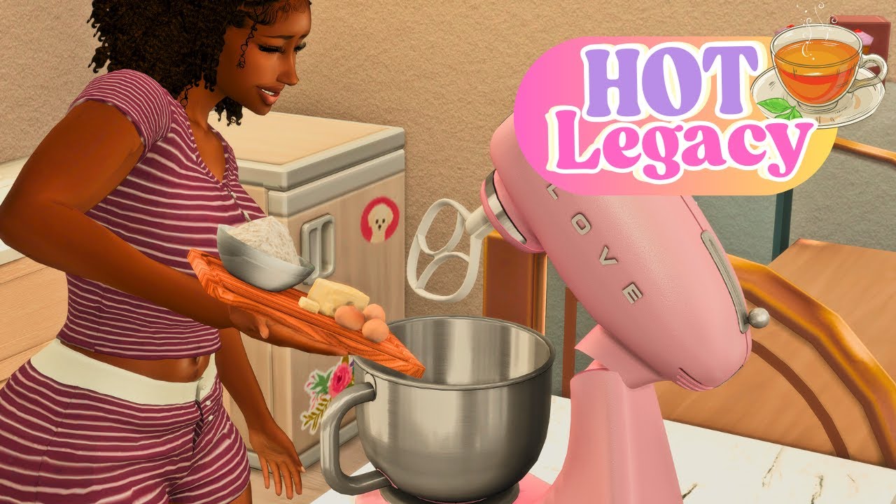 *NEW LP*🍰 Hot Tea Legacy☕ – Gen 1 | Her FIRST Day Running the Bakery ❤️ The Sims 4