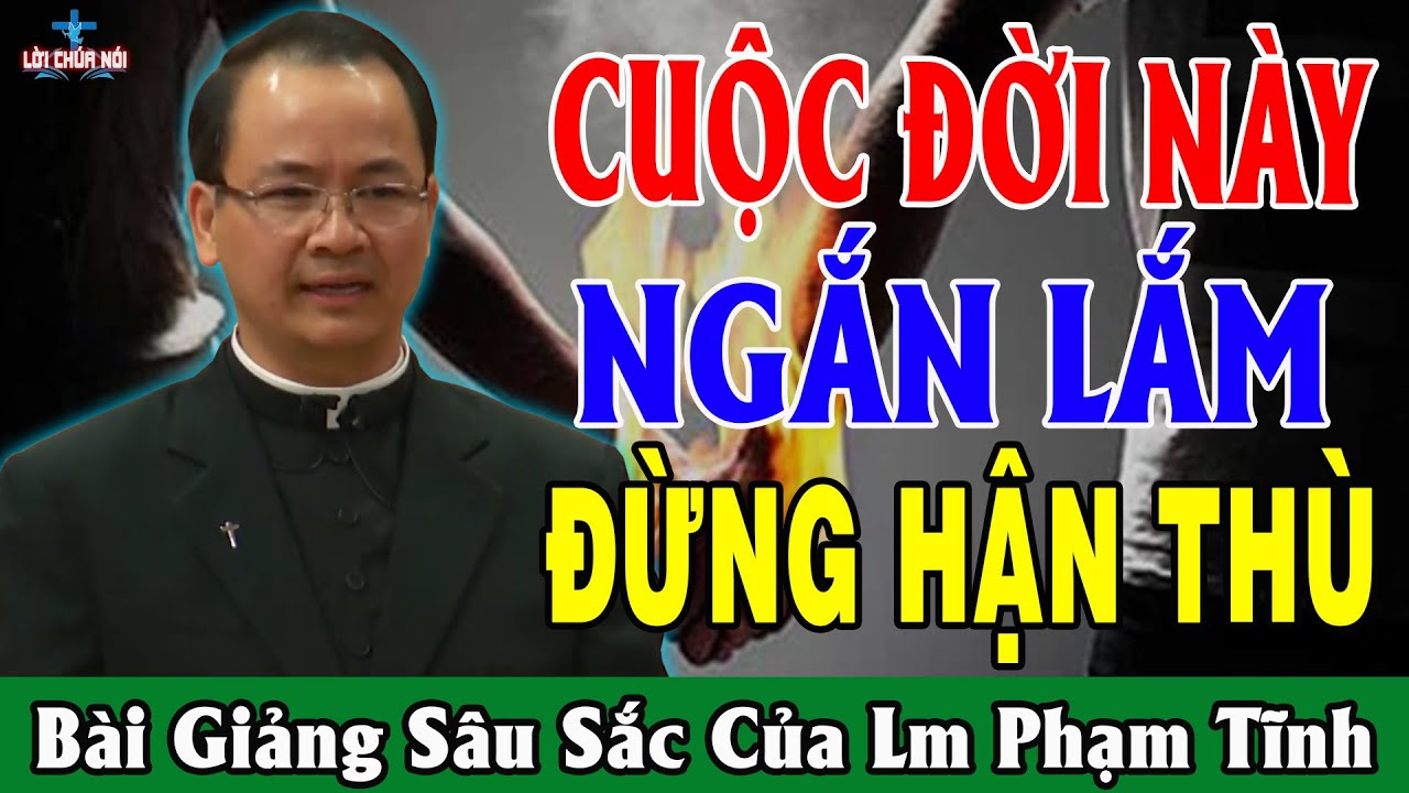 CUỘC ĐỜI NÀY NGẮN LẮM ĐỪNG  HẬN THÙ - Bài Giảng Sâu Sắc Của Lm Phạm Tĩnh | Lời Chúa Nói