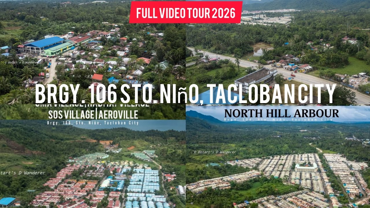 Aerial🦅 & Ground🎥 | Welcome to 𝗕𝗿𝗴𝘆. 𝟭𝟬𝟲 𝗦𝘁𝗼. 𝗡𝗶ñ𝗼, 𝗧𝗮𝗰𝗹𝗼𝗯𝗮𝗻 𝗖𝗶𝘁y | Lugar mo ba to? Follow for more