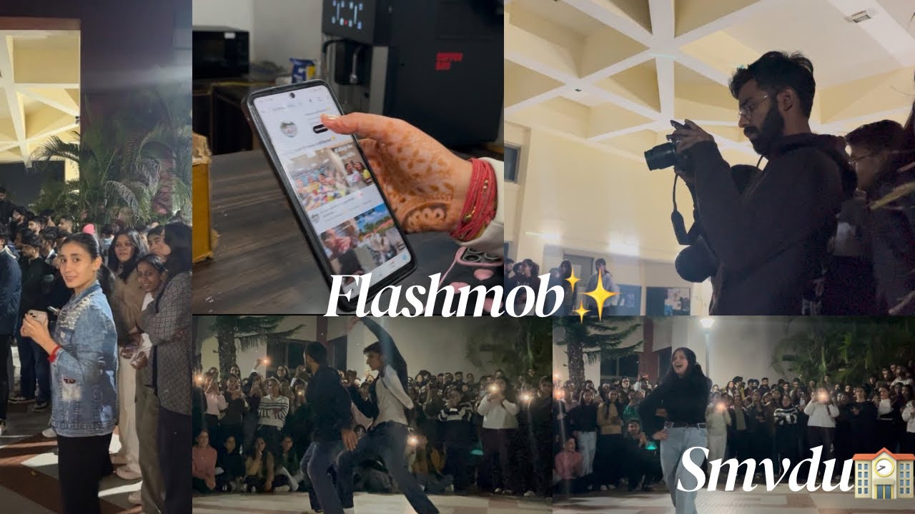 “SMVDU Flashmob | Uniting Energy, Dance, and Vibrance! 💃✨ #CampusVibes” #smvdu