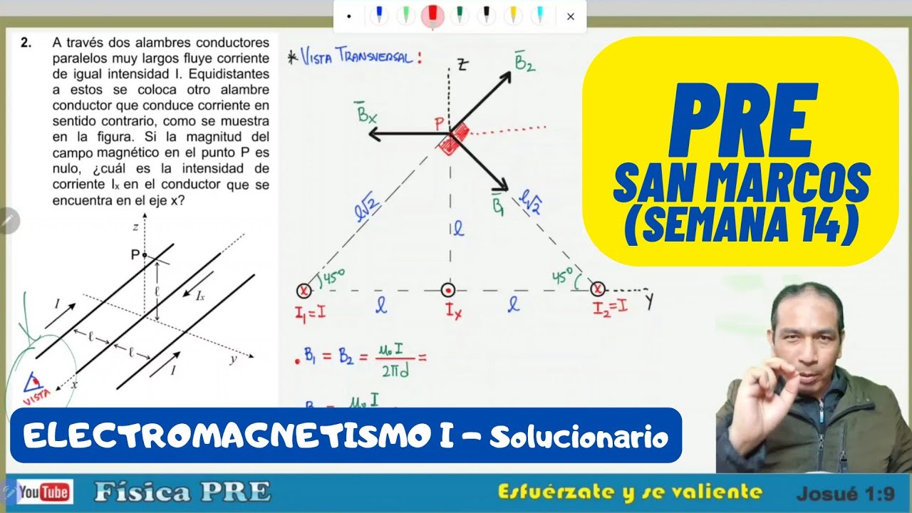 Electromagnetismo I - Solucionario ( semana 14 Pre San Marcos 2022 I)