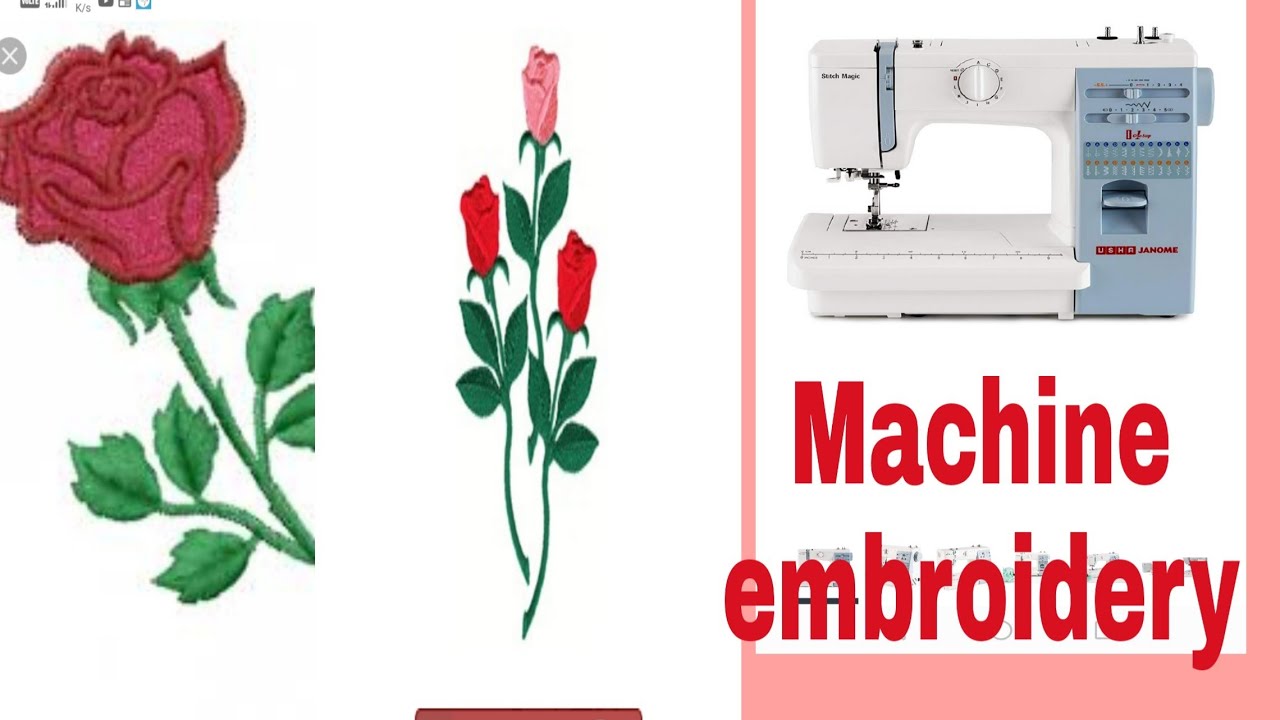 Free motion embroidery on stitch magic machine
