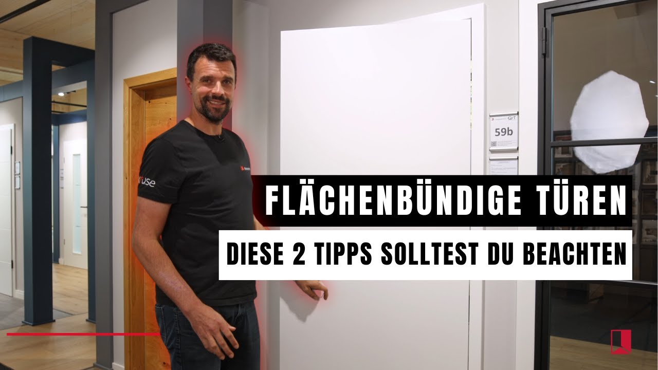 Diese 2 Tipps solltest du bei der Wahl von fl&auml;chenb&uuml;ndigen T&uuml;ren unbedingt beachten🚪