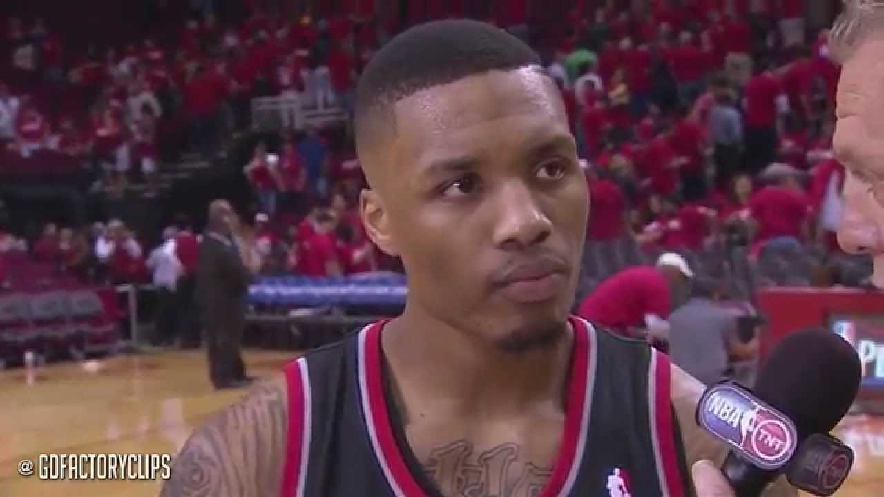 Damian Lillard Full Highlights at Rockets 2014 Playoffs West R1G1 - 31 Pts, First Playoff Game