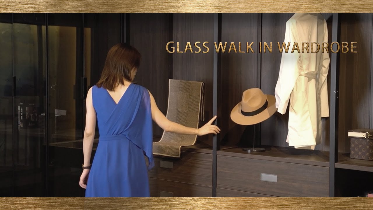 China Aluminum Wardrobe Wall Glass led light Wardrobe Cabinet hotel bedroom Furniture