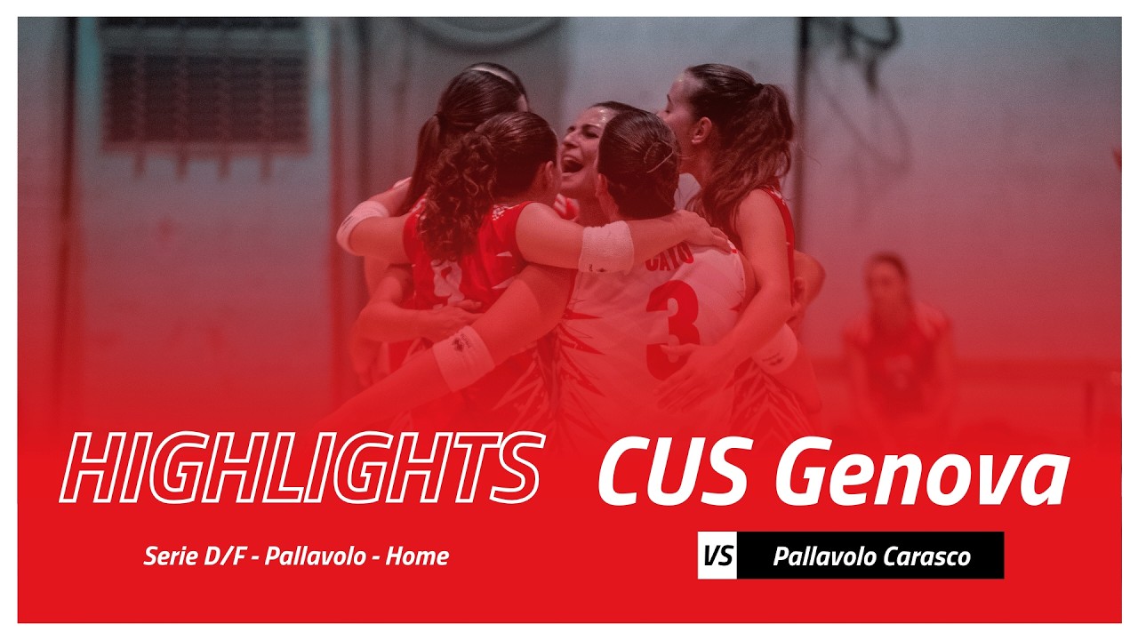 🏐 CUS Genova Volley vs Pallavolo Carasco 0-3 | Serie D/F