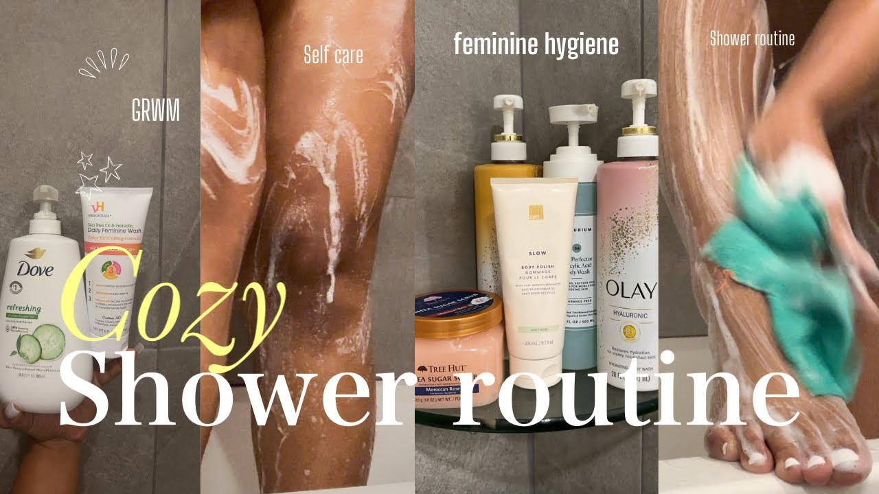 MY COZY NIGHT TIME SHOWER ROUTINE | Cozy scents, soft skin, body care, hygiene tips & skin care 
