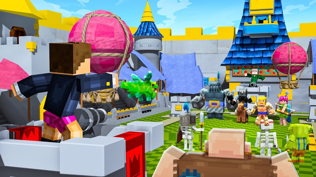 CONVIDEI meu AMIGO para JOGAR CLASH ROYALE no MINECRAFT!