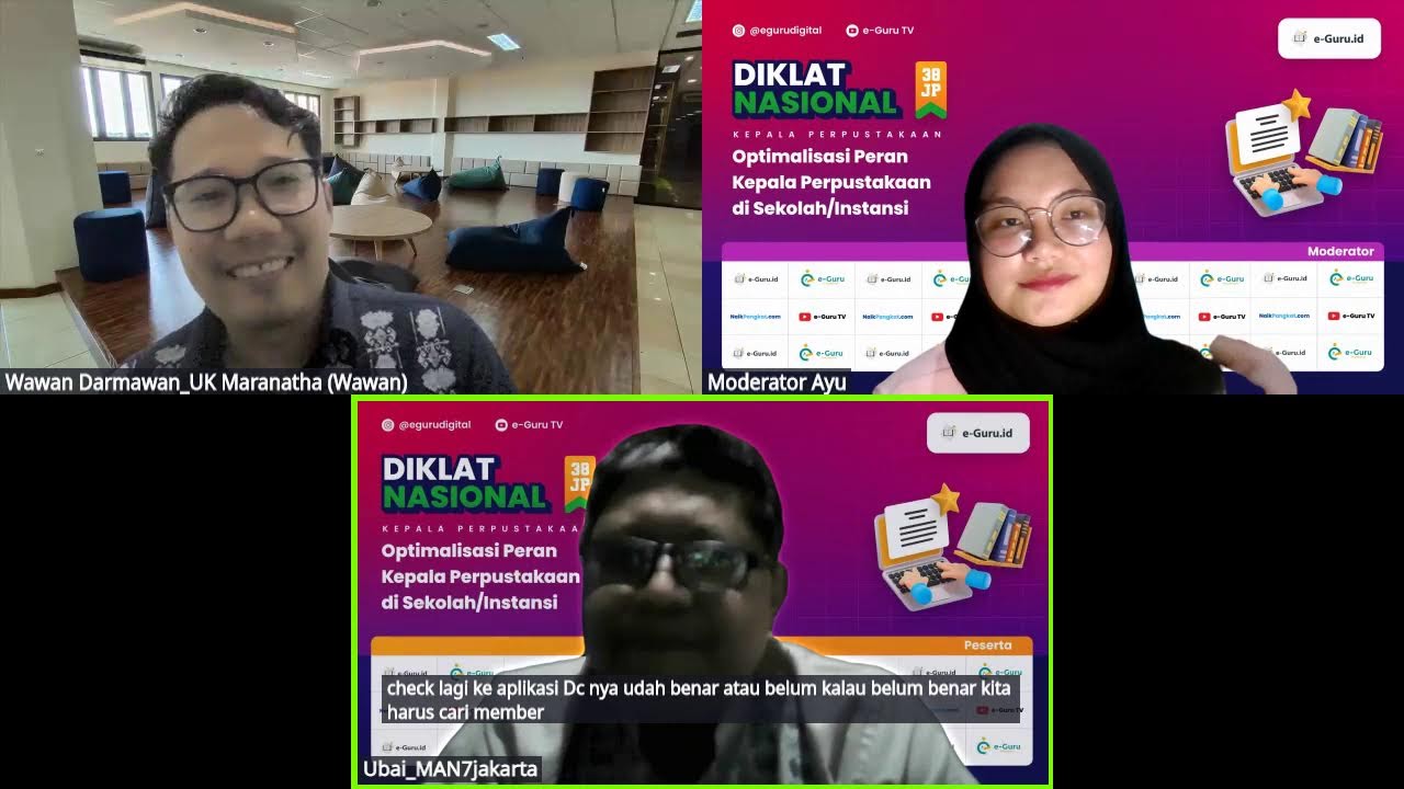 #2 Diklat 38JP - Optimalisasi Peran Kepala Perpustakaan di Sekolah/Instansi