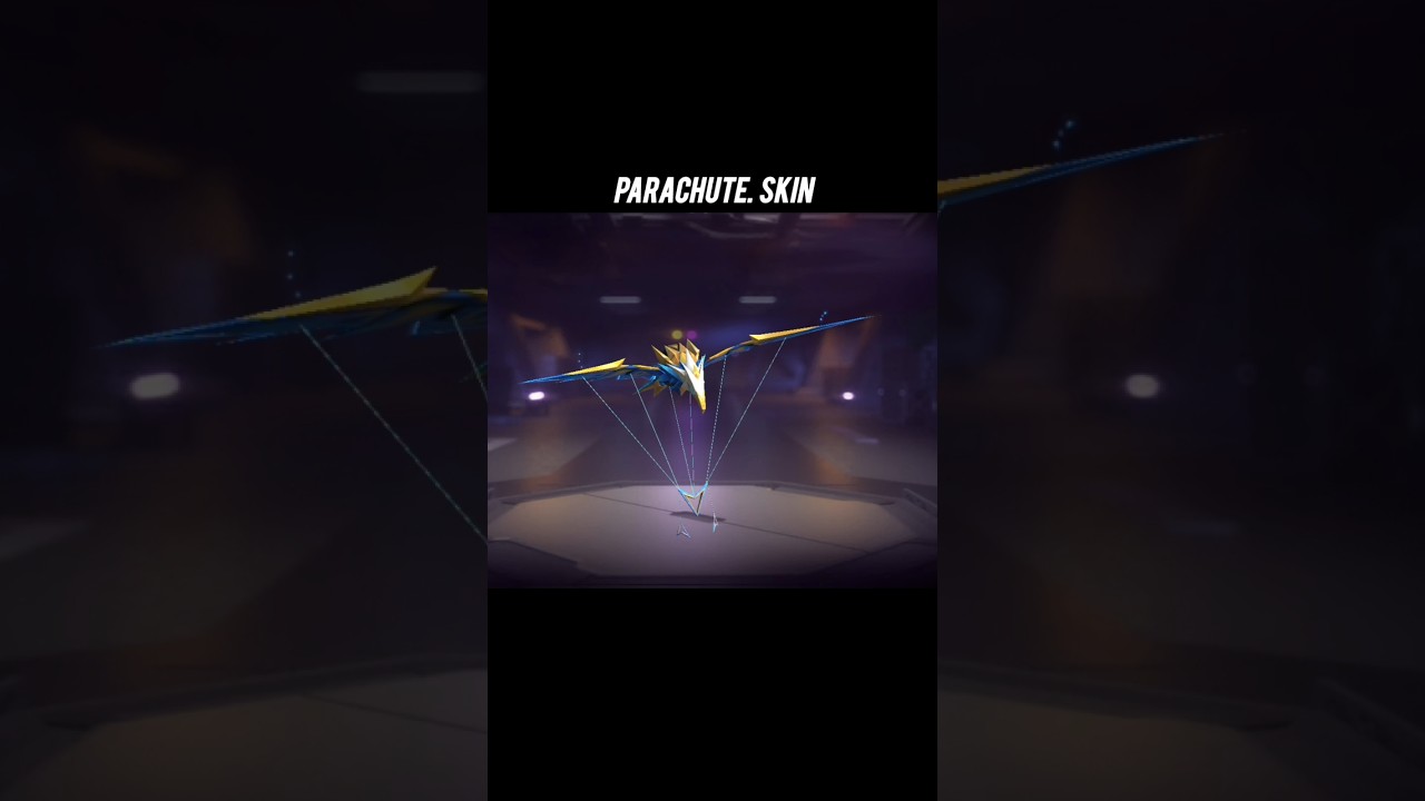 🔥 BR Rank Free Parachute Skin || FF New parachute skin #parachuteskin #freefire #gaming #skin #redm
