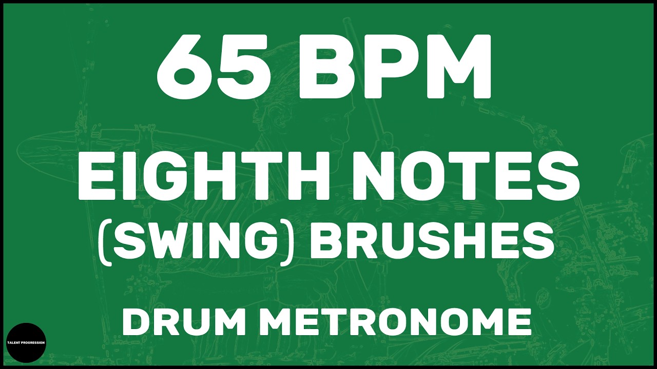Eighth Notes (Swing) | Drum Metronome Loop | 65 BPM