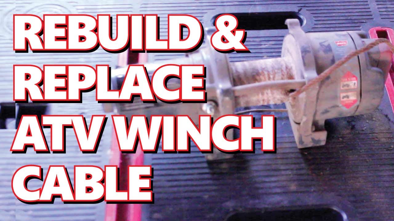 Rebuild XL 3000 WARN Winch:  Rebuild & Replace Steel Winch Cable