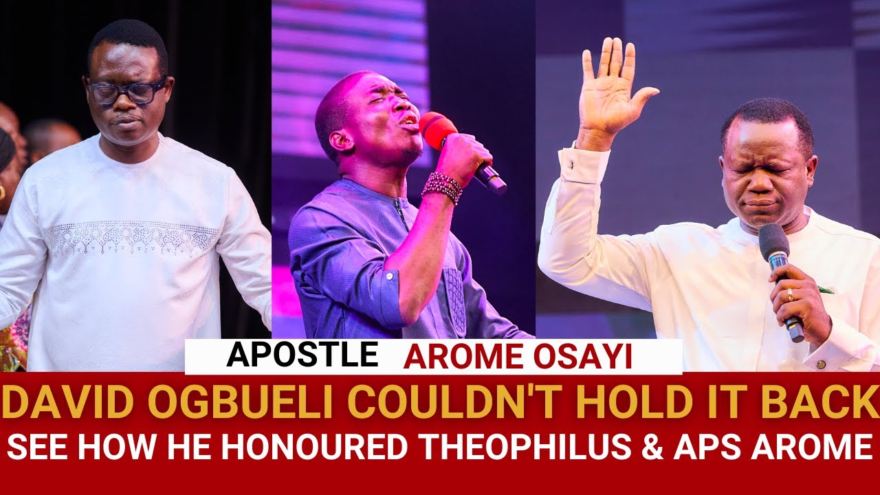 SEE HOW PST. DAVID OGBUELI CELEBRATED THEOPHILUS SUNDAY AND APS. AROME OSAYI ❤️❤️❤️❤️