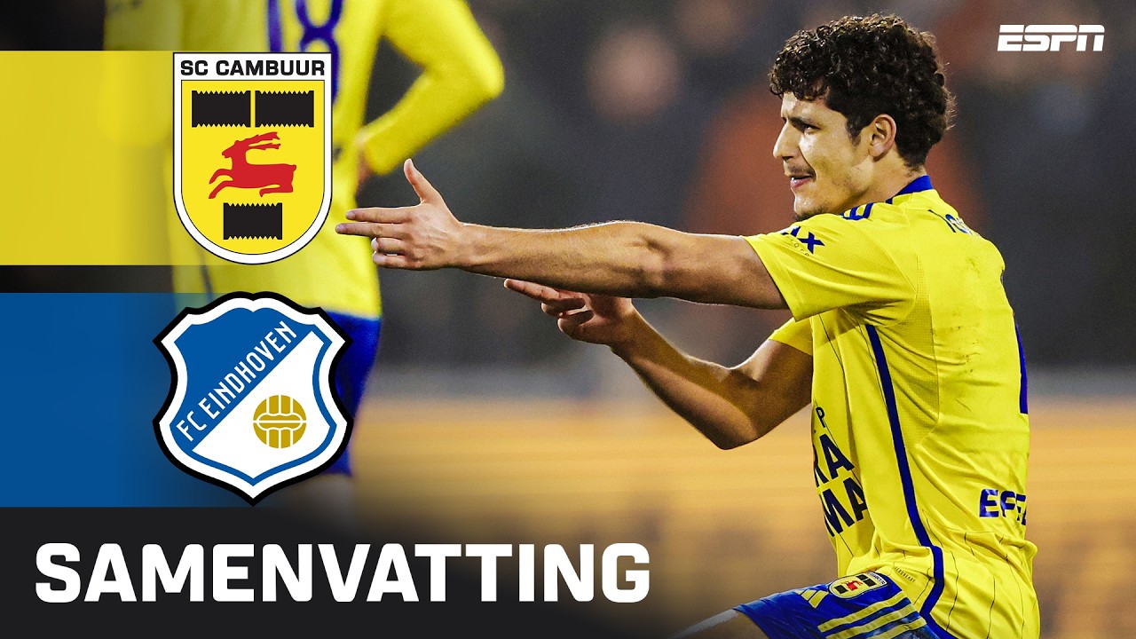 🇲🇦 ISMAËL BAOUF met zijn VIERDE goal in ZES wedstrijden 🔥 | Samenvatting SC Cambuur - FC Eindhoven