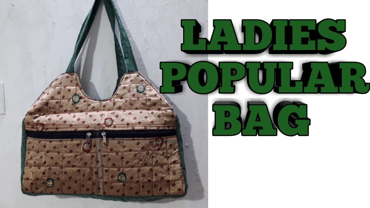 ऑफिस , शॉपिंग और सफर के लिए बैग / SEWING TUTORIAL /  POPULAR SHOULDER BAG / AT HOME
