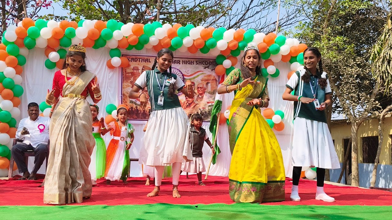 Republic day celebration at kadthal Grammar high school 