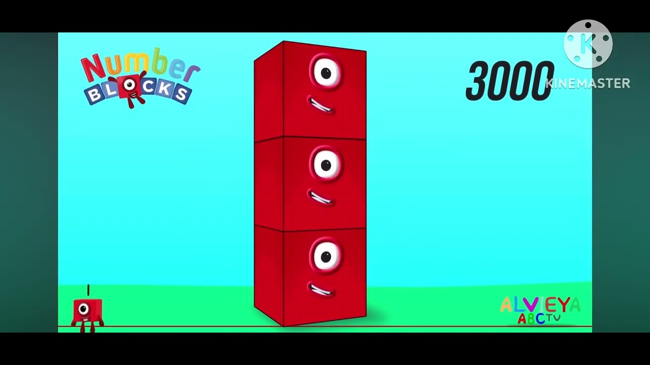 Numberblocks 1 to infinity is up my ones