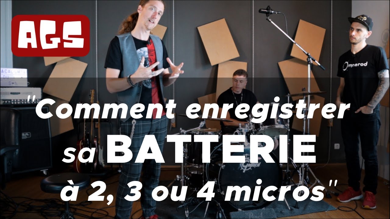 Comment enregistrer sa BATTERIE à 2, 3 ou 4 micros