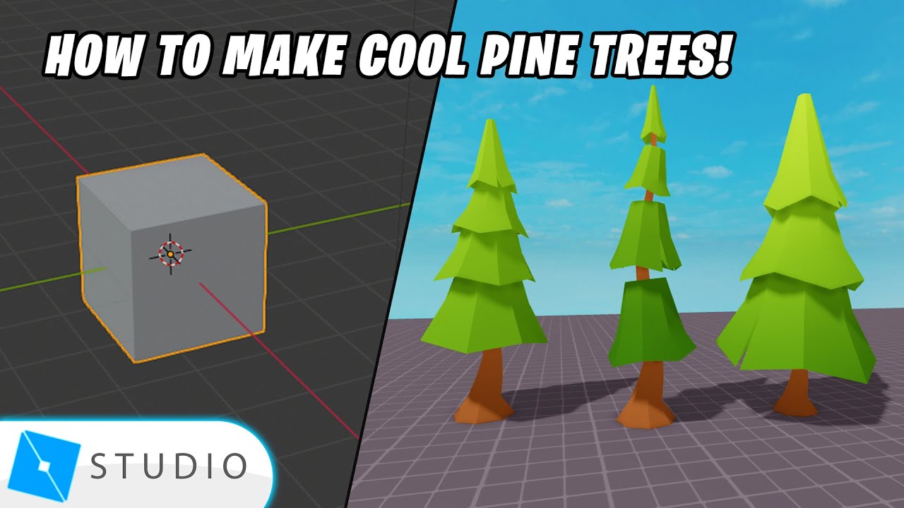 How To Make Low Poly Pine Trees (Blender 2.8)
