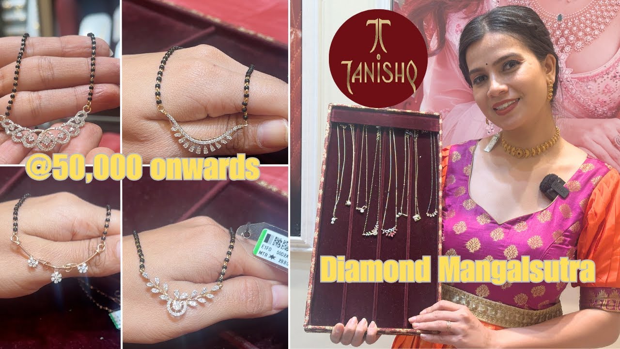 Tanishq Diamond Mangalsutra Designs With Price| Latest Gold Diamond Mangalsutra Designs With Pr