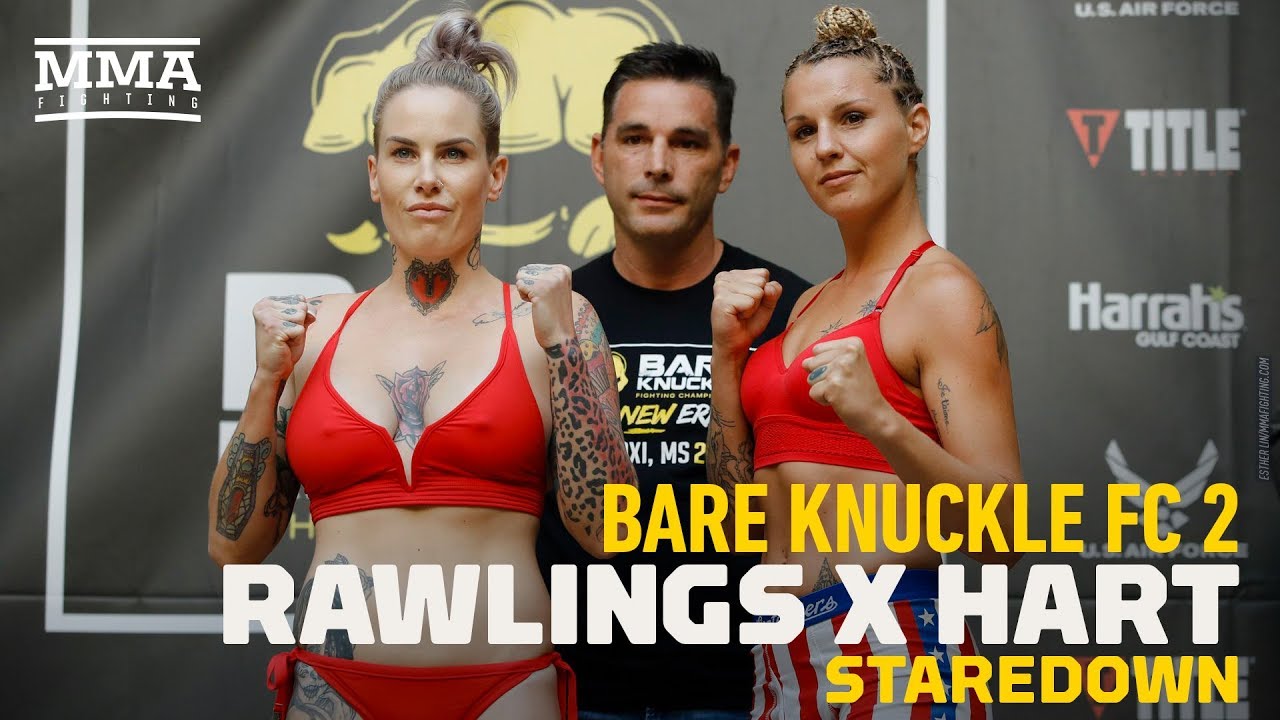 Bare Knuckle FC 2 Weigh-Ins: Bec Rawlings vs. Britain Hart Staredown - MMA Fighting