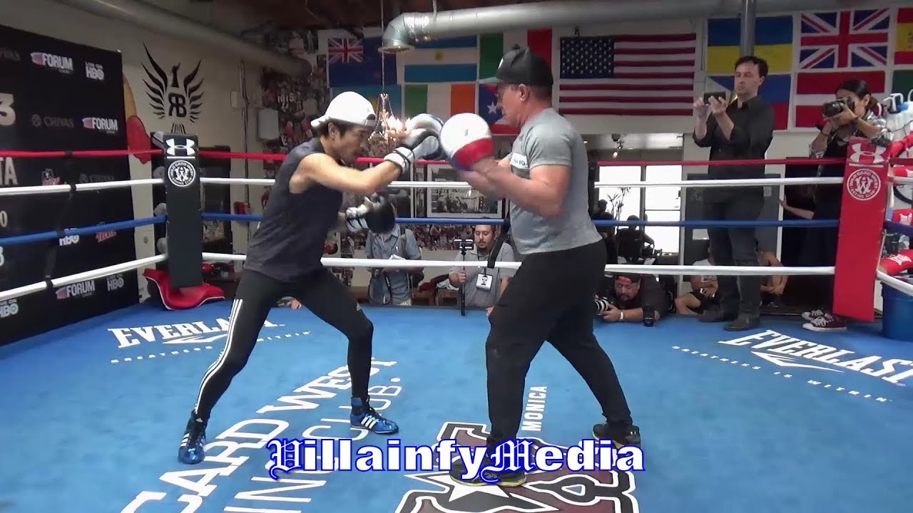 KAZUTO IOKA RIPS THE MITTS WITH ISMAEL SALAS IN PREPARATION FOR LONG AWAITED RING RETURN SEP. 8
