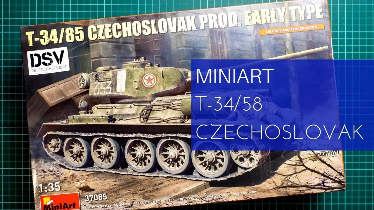 Miniart 1/35 T-34/85 Czechoslovak Prod. Early Type (37085) Review