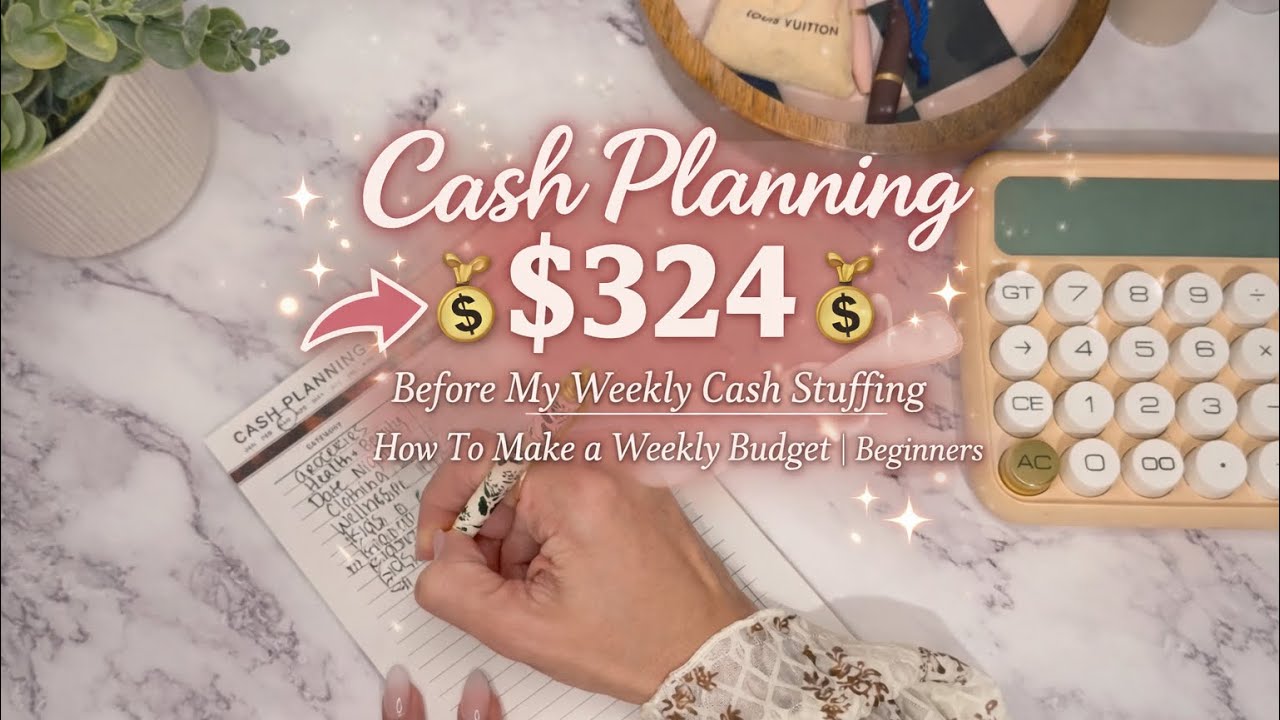 Cash Planning $324 Before My Weekly Cash Stuffing I How To Make a Weekly Budget I Beginners