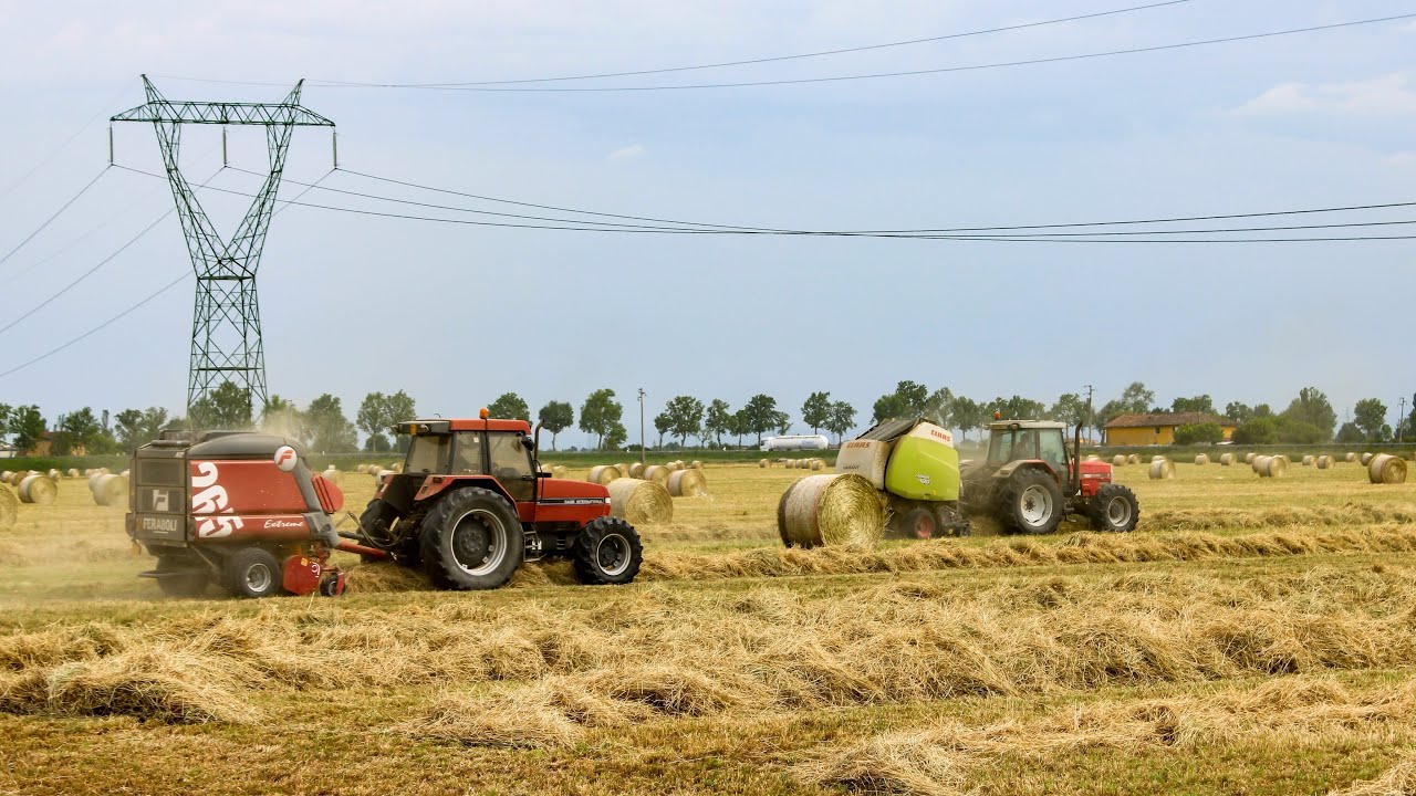 Fienagione 2020 | Grass Raking & Baling | Feraboli-Claas-Case-Fendt-Fiat-Massey-Landini-Krone-Fella