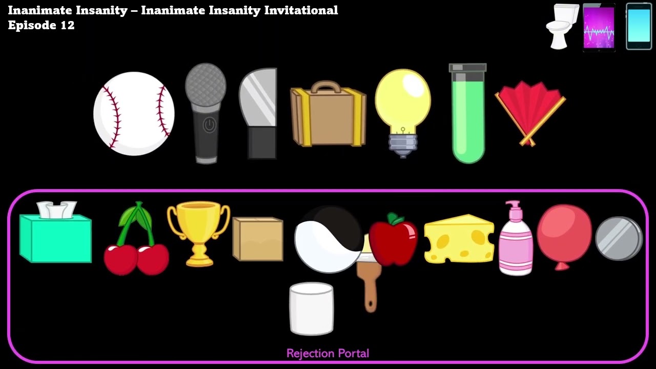 Inanimate Insanity Elimination Order As of II4 Ep4