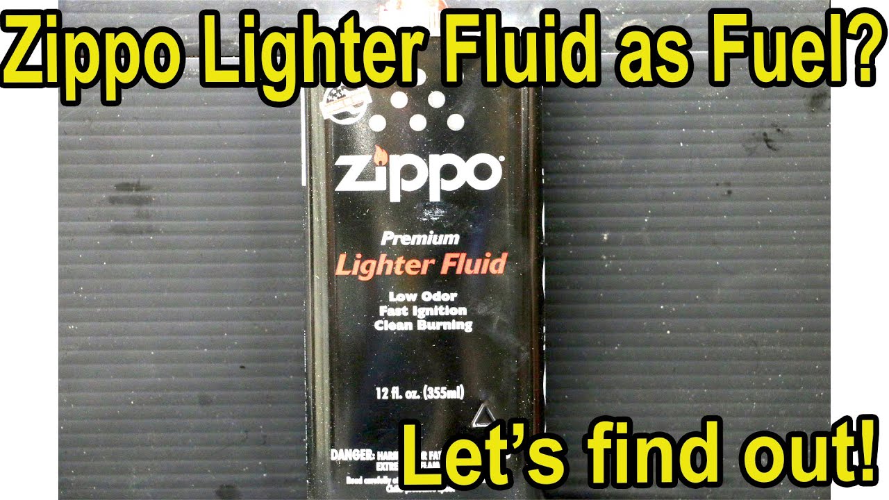 Zippo Lighter Fluid as Fuel in a Gasoline Engine? Let's see what happens!