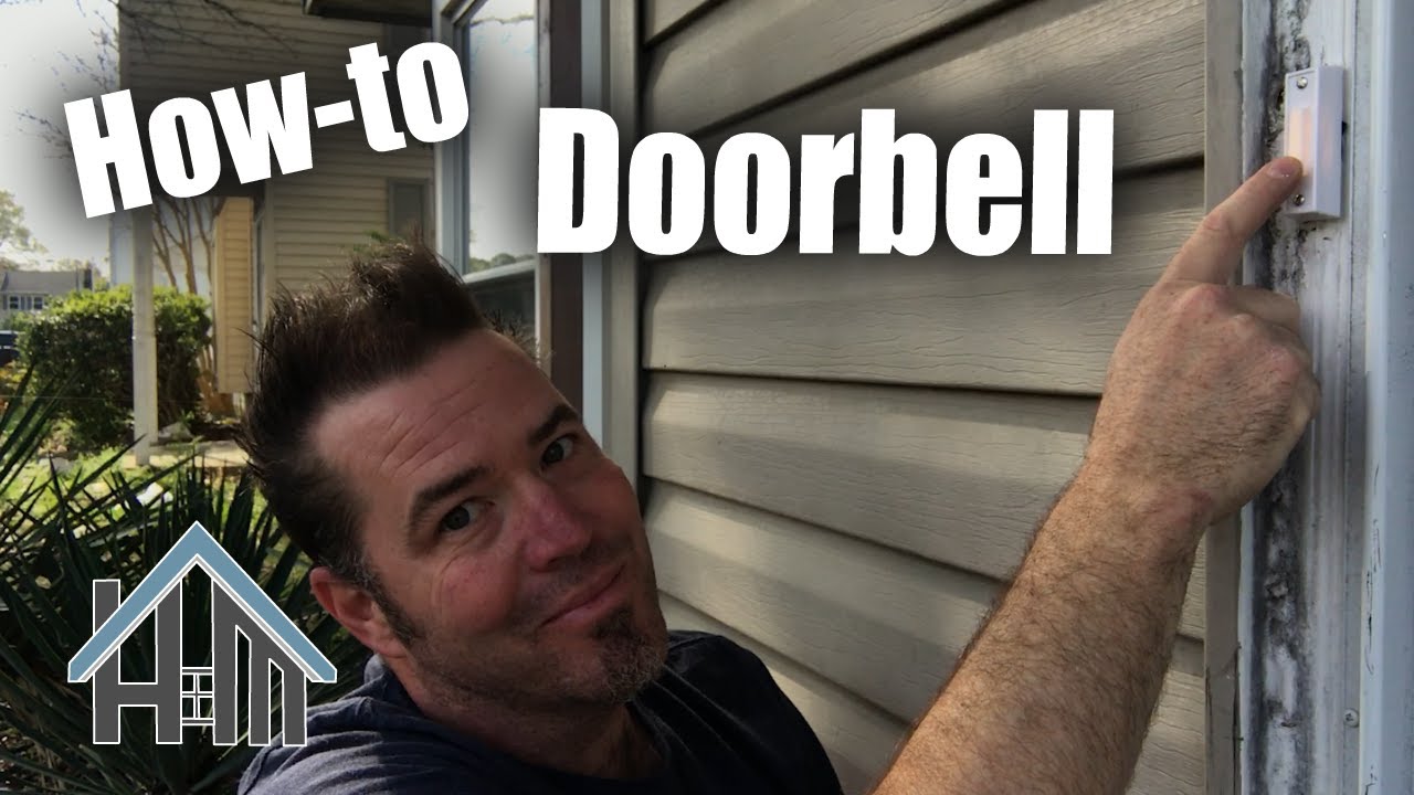 How to replace doorbell button, repair door bell. Easy