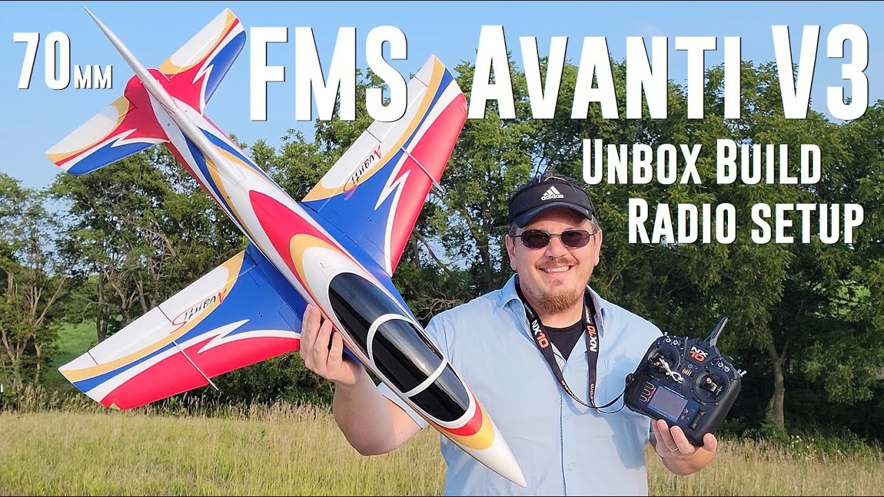 FMS - Avanti S V3 - 70mm - Unbox, Build, & Radio Setup