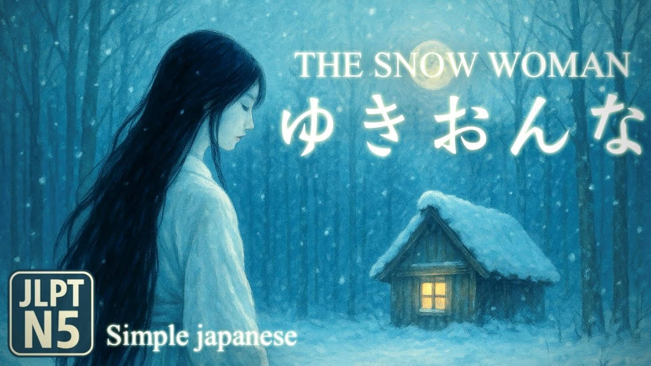 [Japanese Folktale] The Snow Woman｜The Secret She Kept in the Snow (Simple Japanese・JLPT N5)