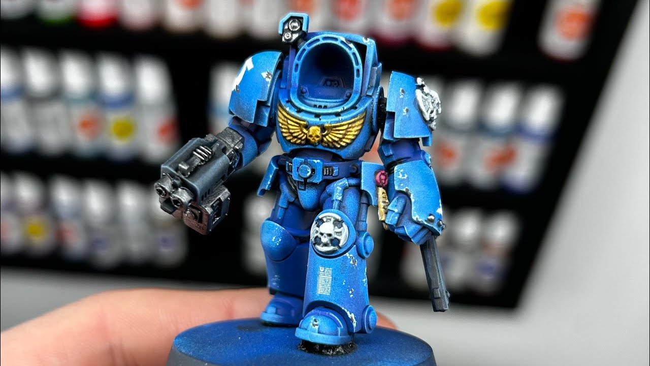 Decals and battledamage - Ultra Marine Terminators