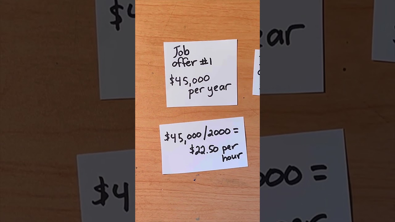 Comparing salary vs. hourly pay. Which would you choose?