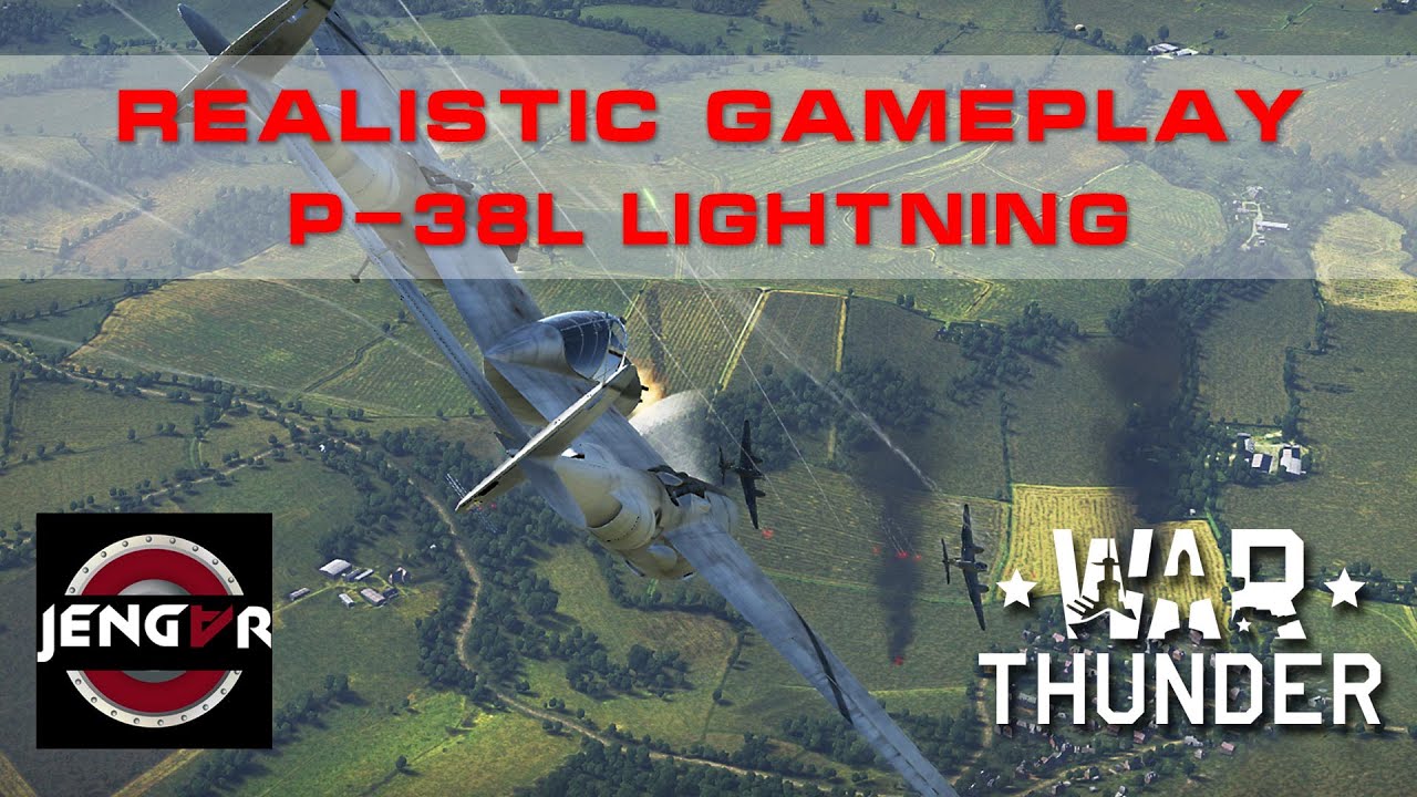 War Thunder Realistic: P-38L Lightning [9 vs 1]