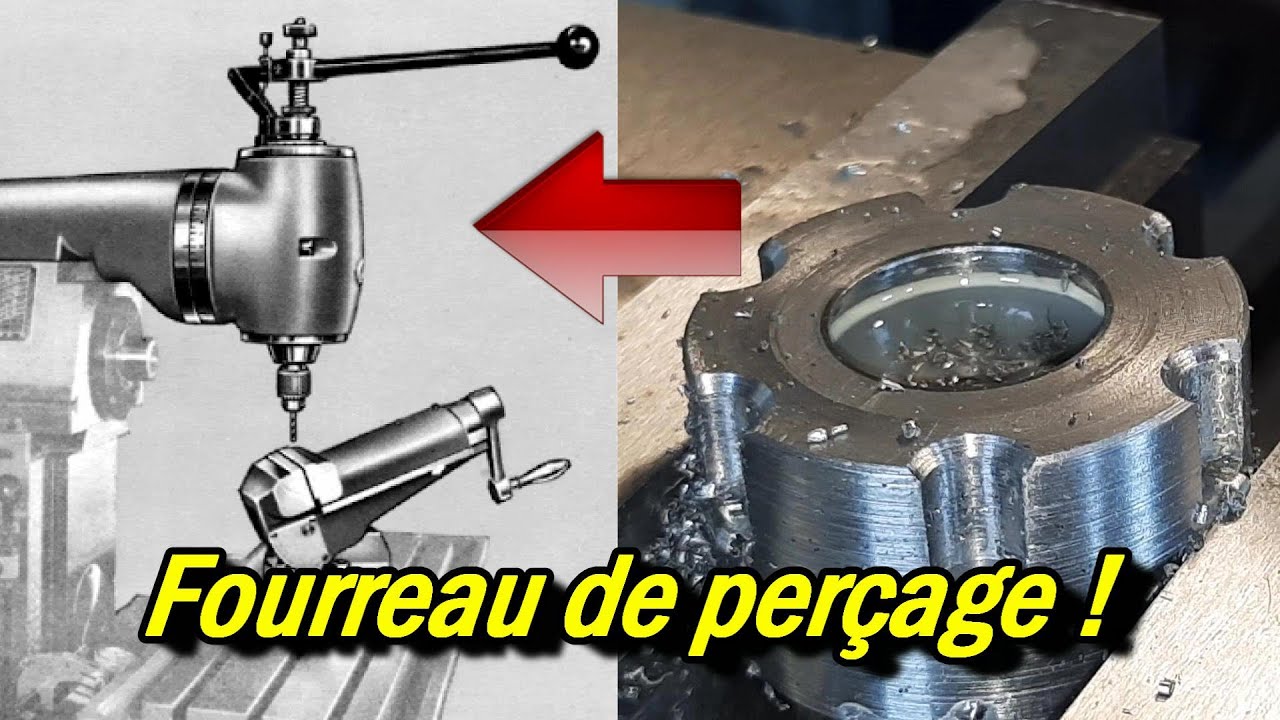Réalisation d'un fourreau de perçage pour fraiseuse traditionnelle (part2)