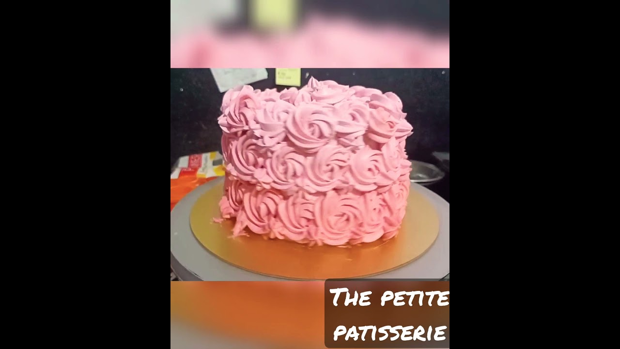 pink ombre rosette cake for a cake smash #cakesmash #hyderabadbaker #ombrecake