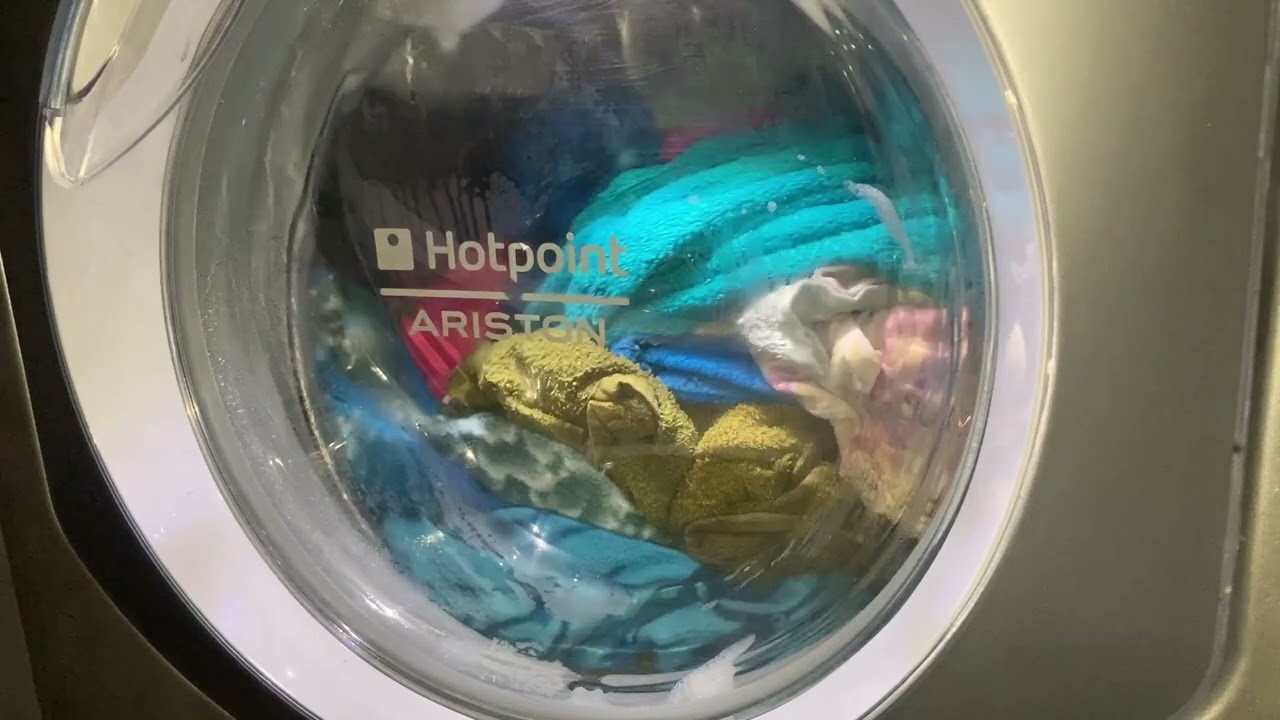 Hotpoint Aqualtis | White Cotton 90 Performance (full cycle)