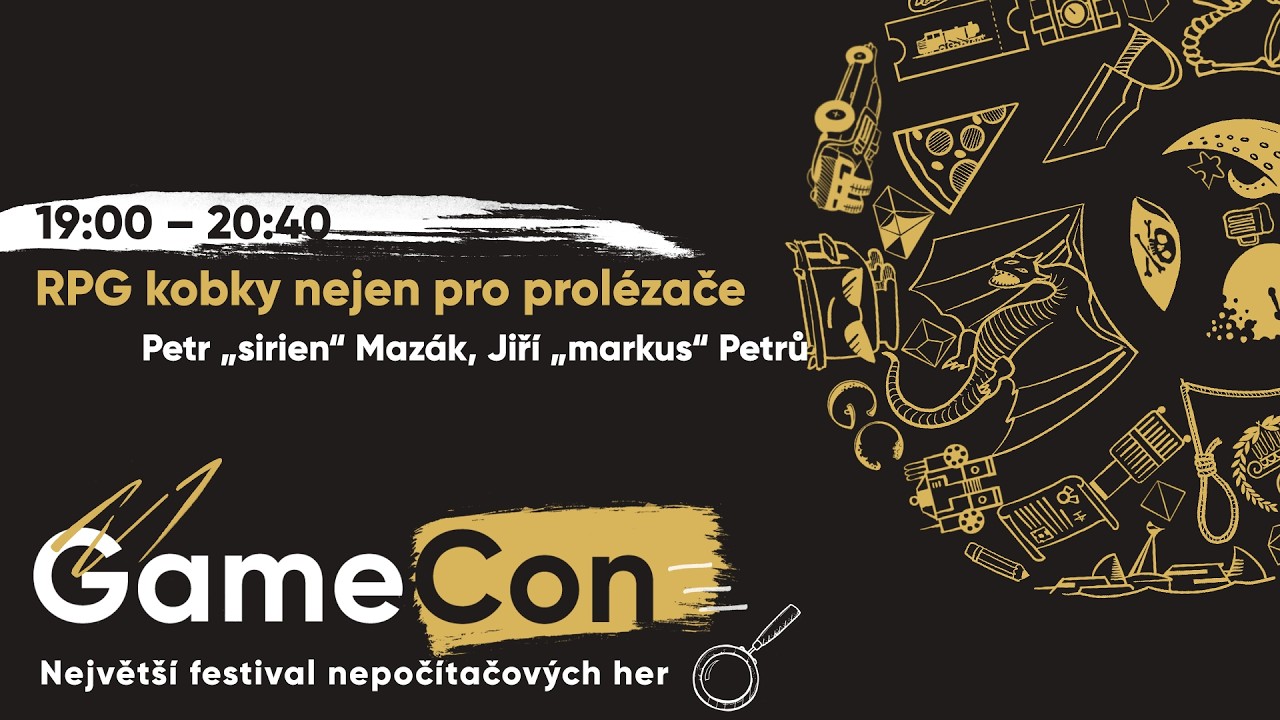 RPG kobky nejen pro prolézače – Petr „sirien“ Mazák, Jiří „markus“ Petrů – GameCon 2025