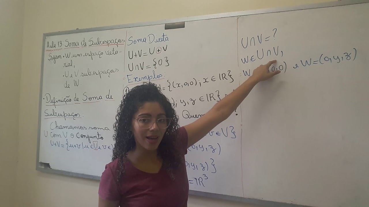 Aula 13: Soma de Subespaços - parte 1
